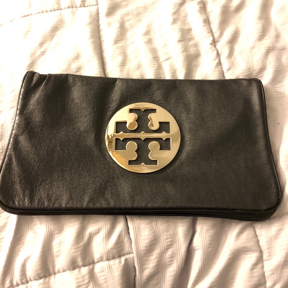 Tory Burch Black Reva Clutch